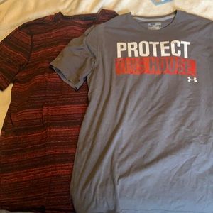 Two under Armour shirts